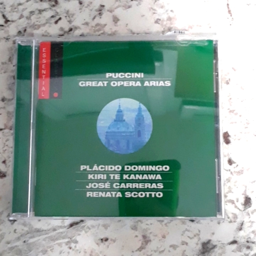 Puccini Great Opera Arias CD  Placido Domingo, Jose Carreas, Kiri Te Kanawa